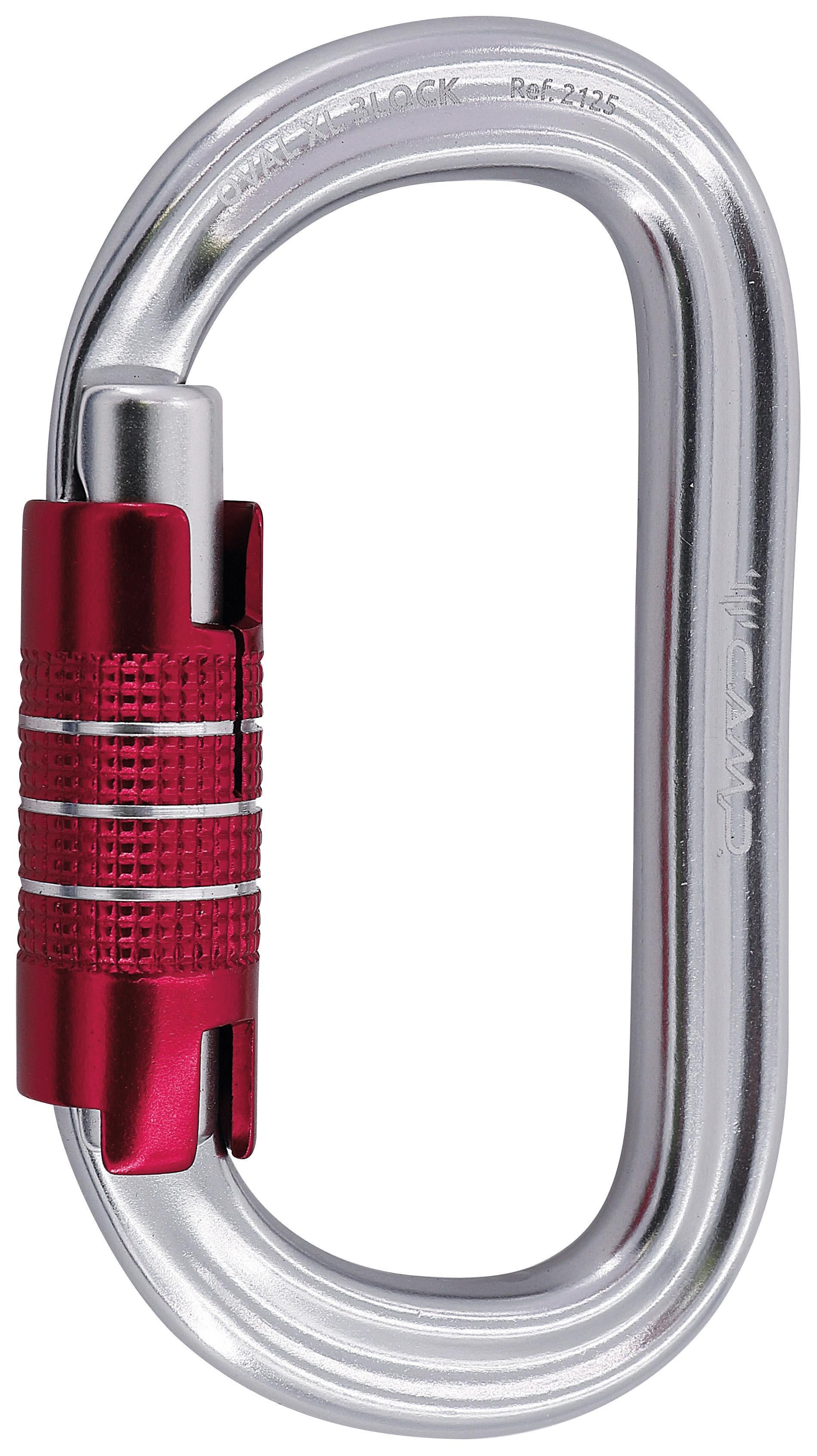 Карабин алюминиевый CAMP OVAL XL 3LOCK Titanium (2125)
