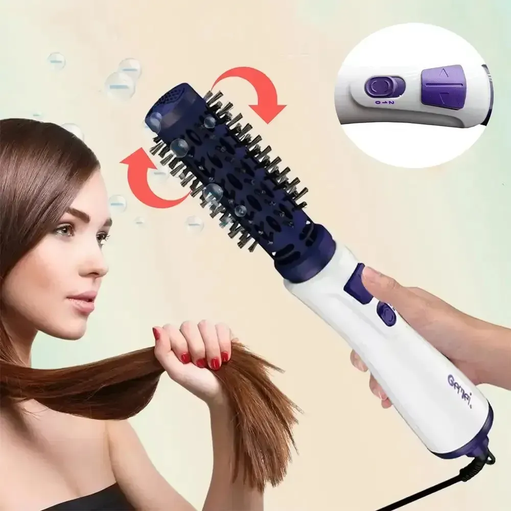 Фен щетка расческа для вращающихся волос 1000 Вт, Gemei GM-4826 (L) - фото 4 Фен щетка расческа для вращающихся волос 1000 Вт, Gemei GM-4826 (L) - фото 4