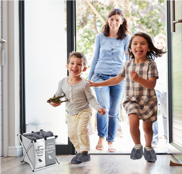 Кошик для брудної білизни складаний з 2 відсіками Чорно-білий - фото 4 Кошик для брудної білизни складаний з 2 відсіками Чорно-білий - фото 4