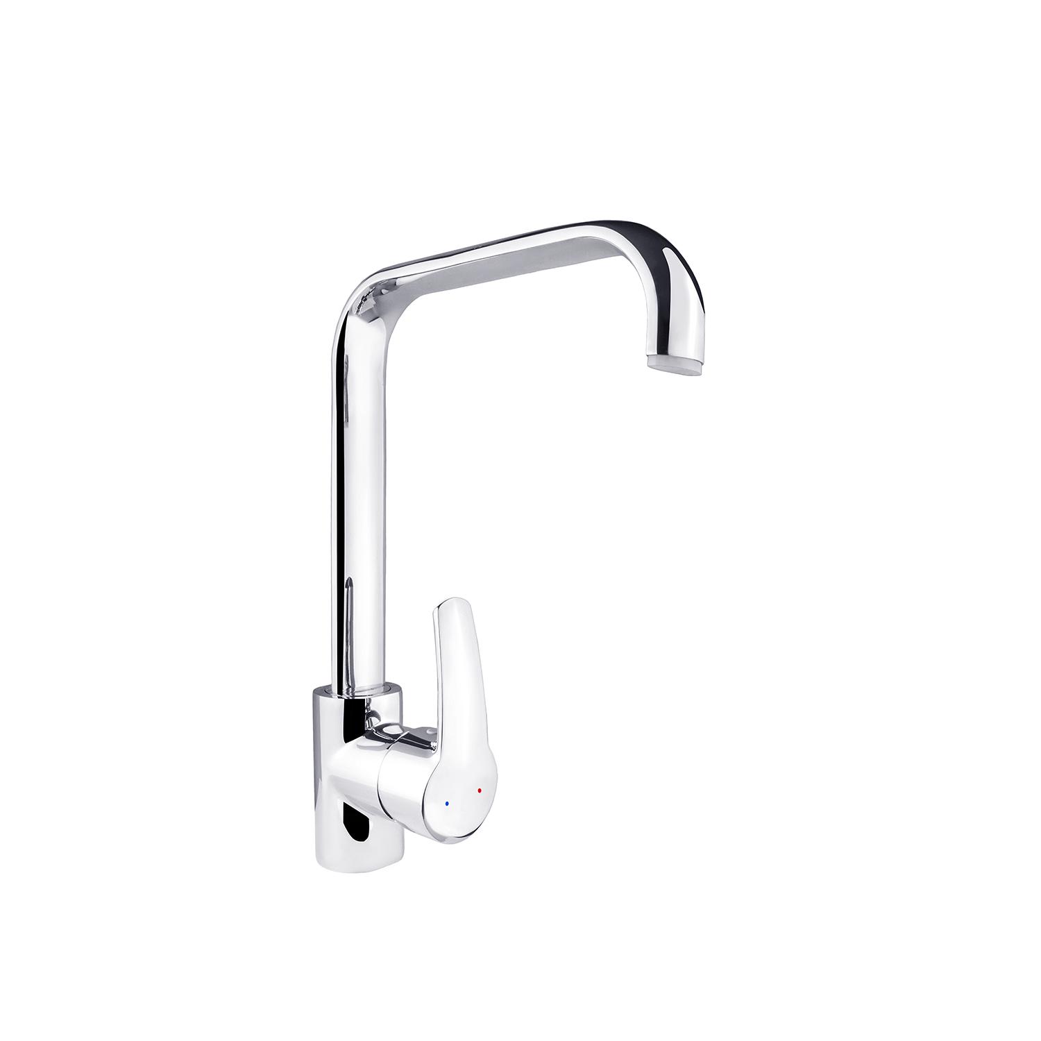 Змішувач для кухні KRONER Küche-C037 CV022496 одноважільний Хром (141722)