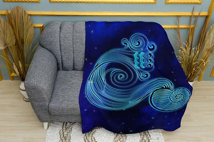 Плед Aquarius Zodiac Signs плюш двухслойный 150х210 см (114548-3)