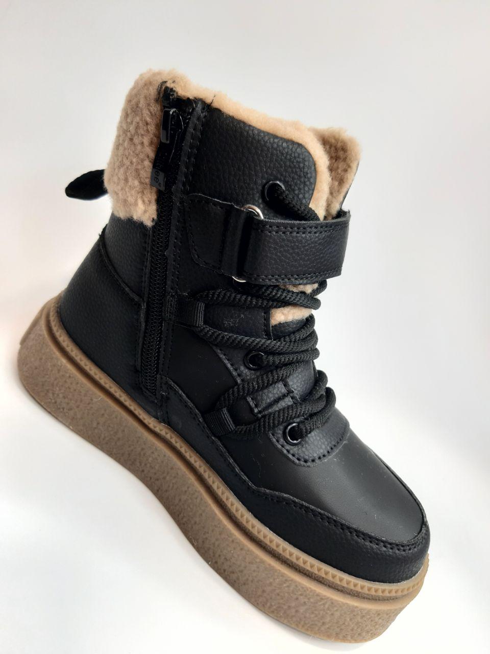 Ботинки зимние Clibee для девочки р. 33 21,3 см Черный (601 HC black) - фото 6 Ботинки зимние Clibee для девочки р. 33 21,3 см Черный (601 HC black) - фото 6