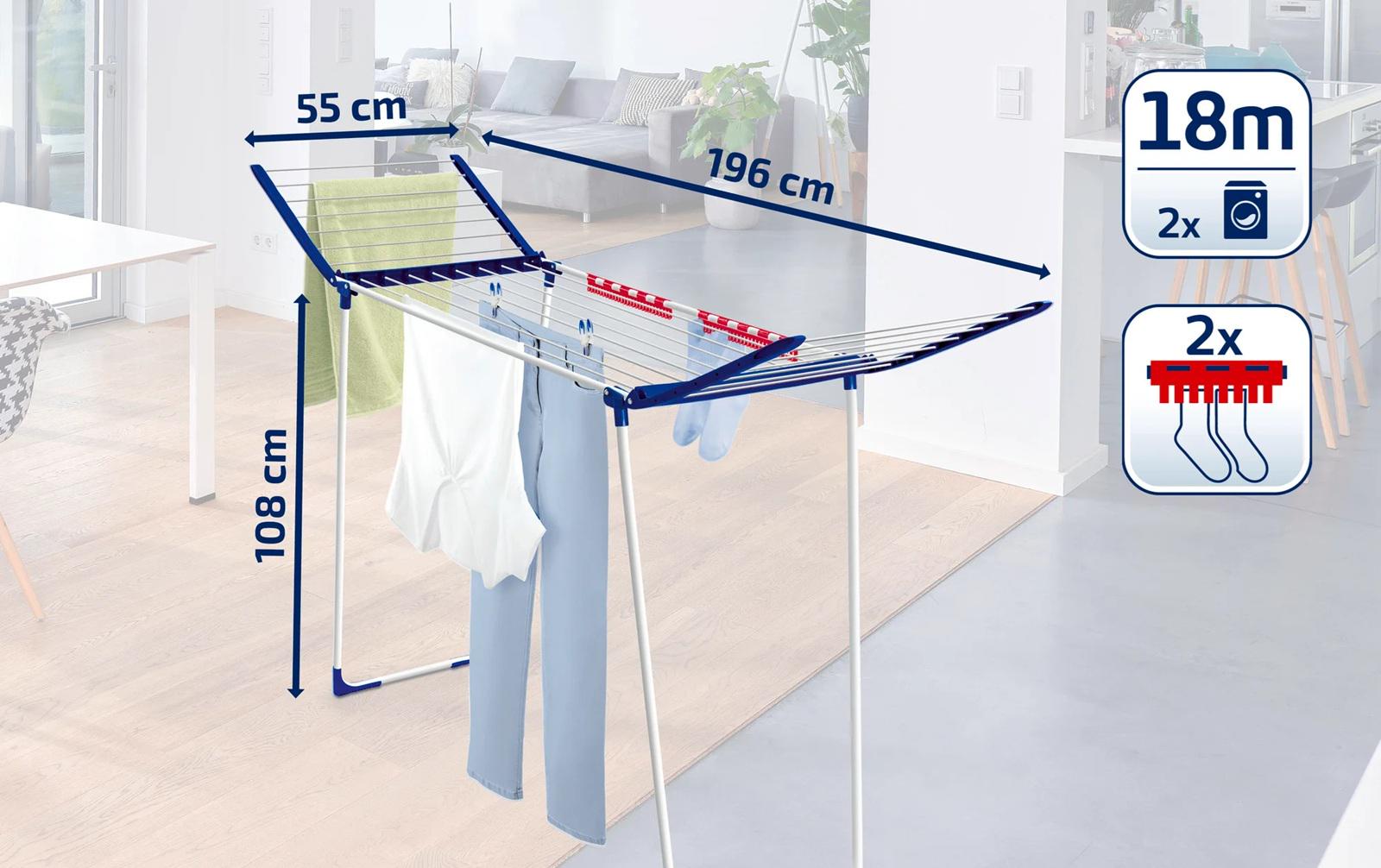 Сушарка для білизни PEGASUS 180 Solid MAXX (81650) - фото 4