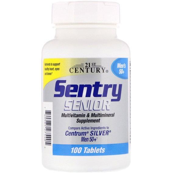 Вітамінно-мінеральний комплекс 21st Century Sentry Senior Multivitamin & Multimineral Supplement Men's 50+ 100 Tabs (CEN-27540)