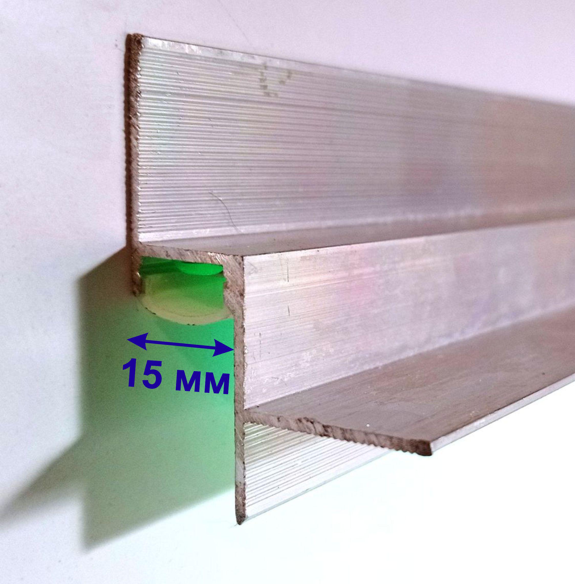 Профиль теневого шва АПТШ 15 мм LED без покрытия 3 м (411530) - фото 9