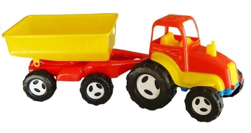 Трактор с прицепом KinderWay Б Красно-желтый (KW-07-709)