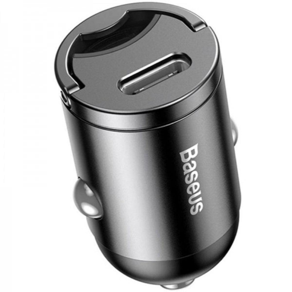 Зарядное устройство для автомобильного Baseus VCHX-B0G Tiny Star Mini Quick Charge Car Charger USB TYPE-C 30W Gray (VCHX-B0G) - фото 2