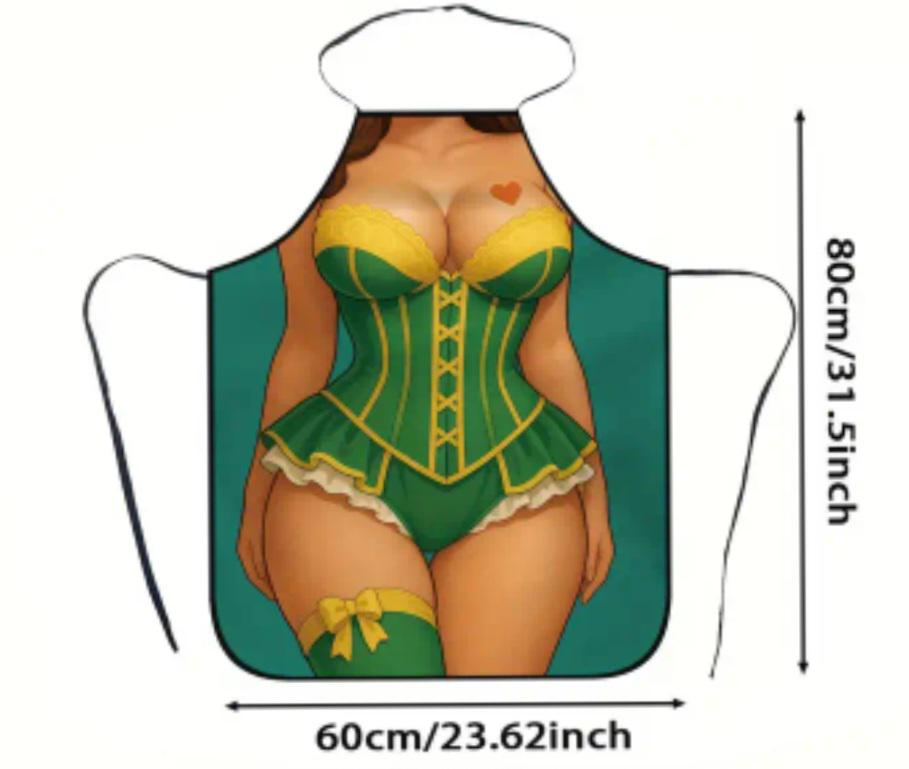 Фартук с девушкой в белье 80x60 см Разноцветный (617742) - фото 3