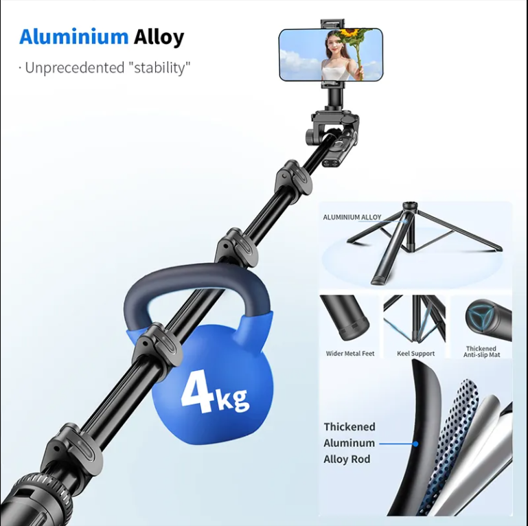 Селфі-палиця SelfieLab C06 з Bluetooth-пультом алюмінієвий сплав 183 см (786847) - фото 4 Селфі-палиця SelfieLab C06 з Bluetooth-пультом алюмінієвий сплав 183 см (786847) - фото 4