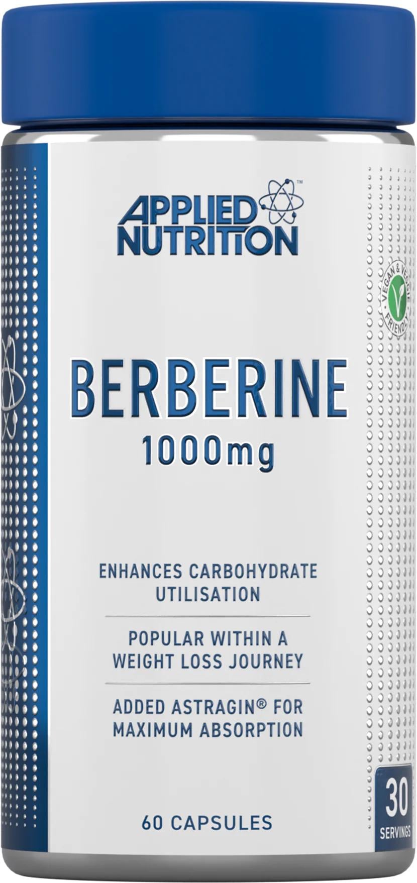 Берберин Applied Nutrition Berberine 1000 мг с AstraGin 60 кап.