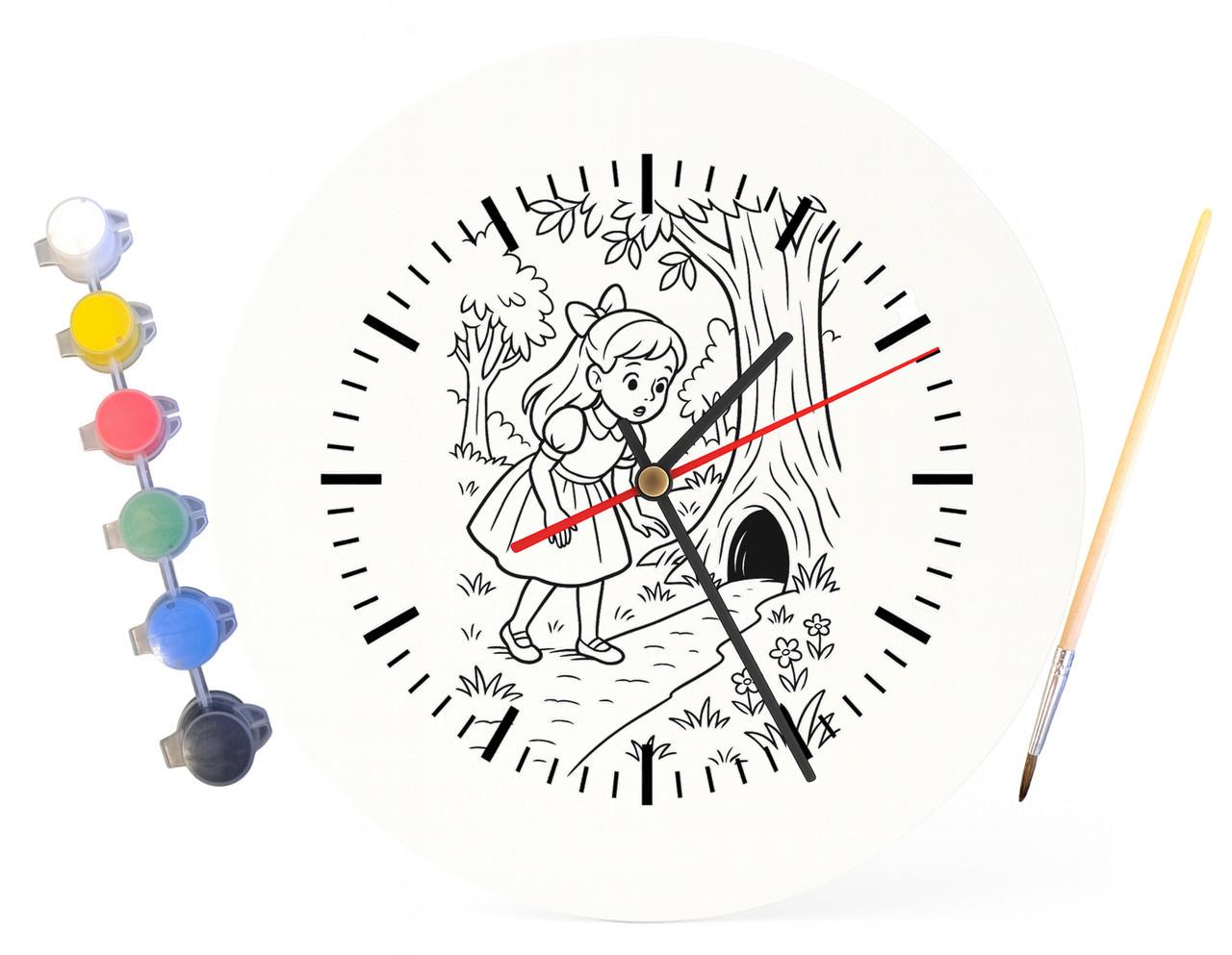 Детский набор для творчества часы-раскраска Алиса в Стране Чудес Льюис Кэррол 30 см (Г0008) - фото 3 Детский набор для творчества часы-раскраска Алиса в Стране Чудес Льюис Кэррол 30 см (Г0008) - фото 3