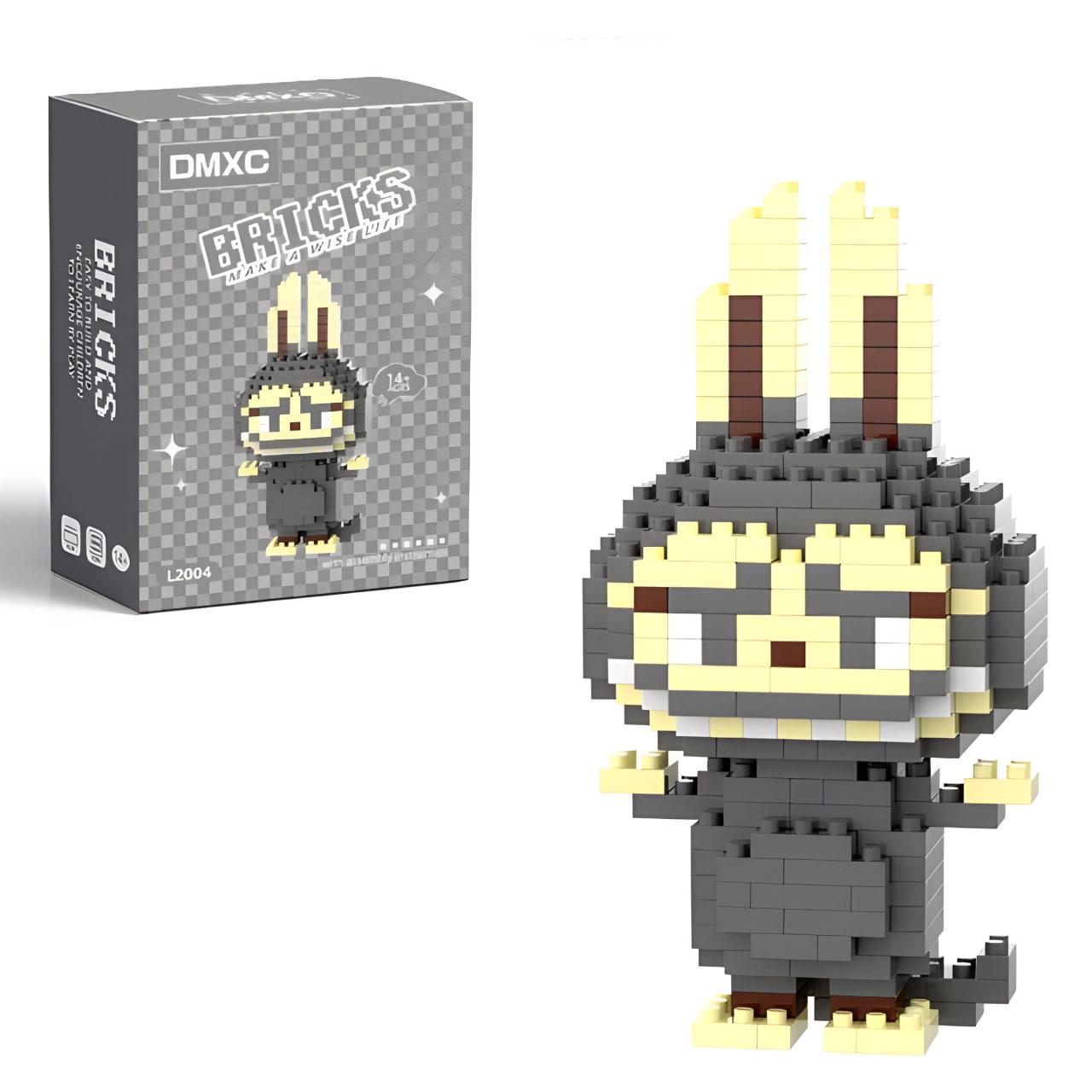 Конструктор детский Magic Blocks Зайчик Лабубу 150 дет. Серый (2004)