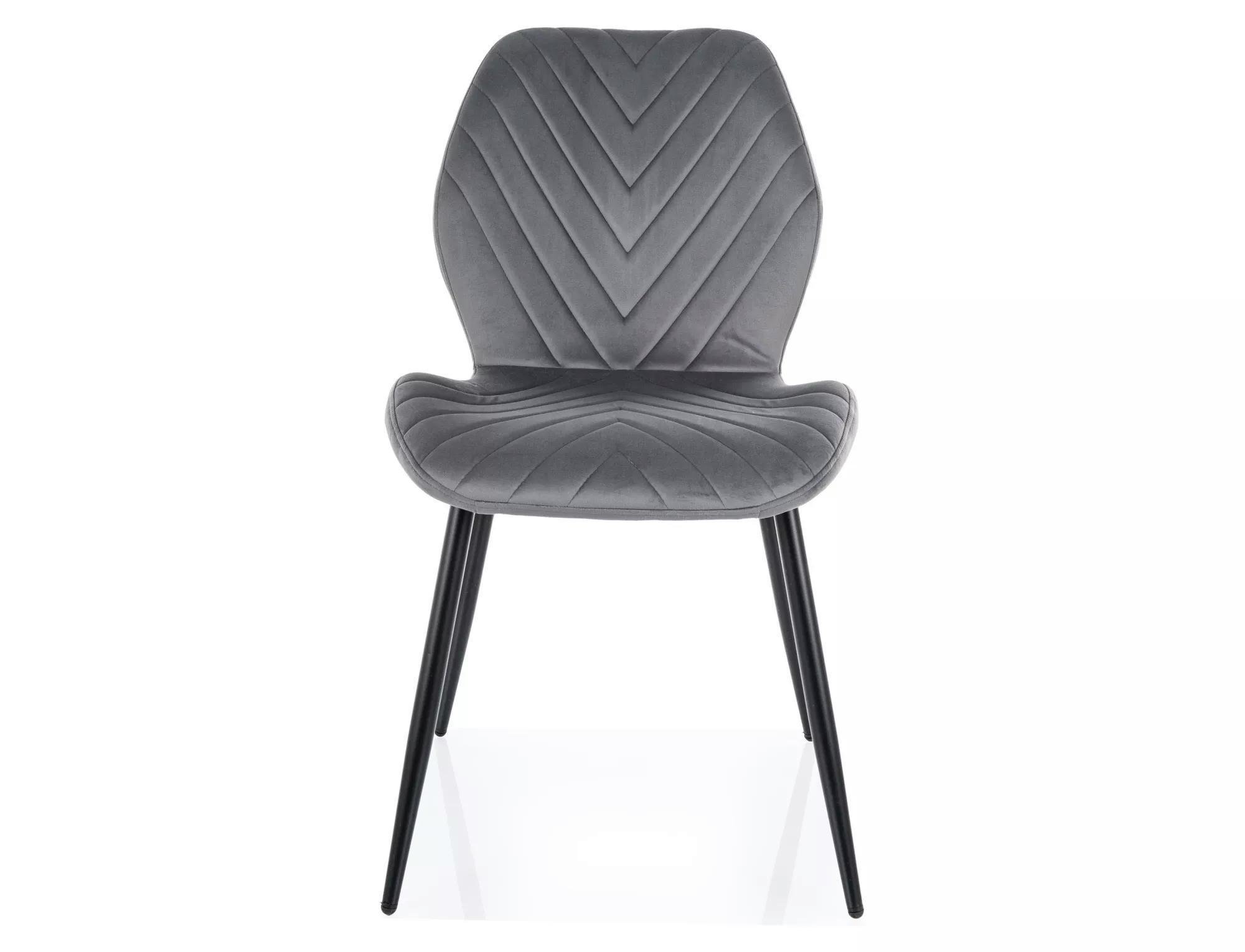 Стул кухонный Signal MIKE VELVET Черный/Серый (BL.14MIKEVCSZ) - фото 3 Стул кухонный Signal MIKE VELVET Черный/Серый (BL.14MIKEVCSZ) - фото 3