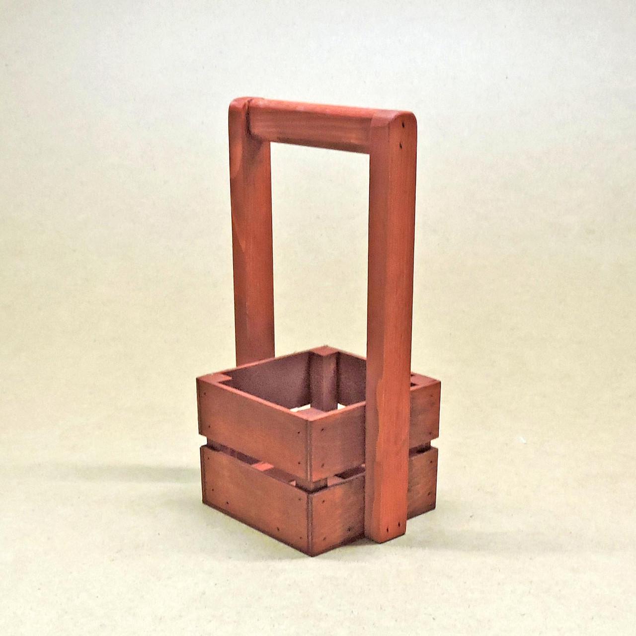 Корзинка подарочная из дерева Шервуд 12х12 см Коралл (ПДК-0021114) - фото 2 Корзинка подарочная из дерева Шервуд 12х12 см Коралл (ПДК-0021114) - фото 2