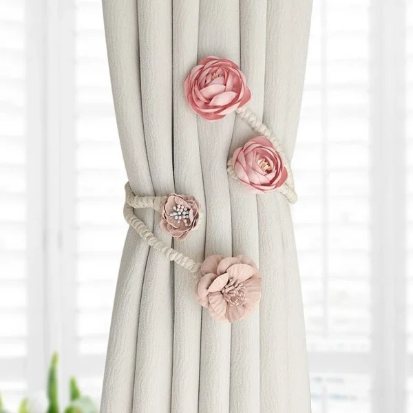 Набор зажимов для штор 2 шт. Пудровый (C01179)