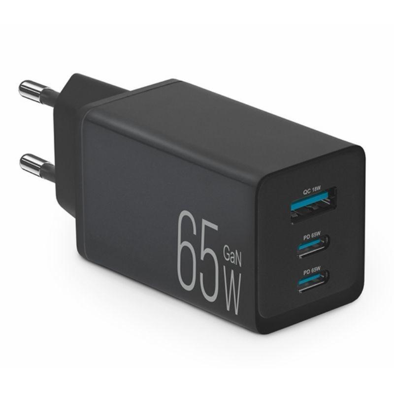 Зарядное устройство для Brevia ePowerGaN 65W 2хUSB-C/1хUSB-A (44065GDCUB)