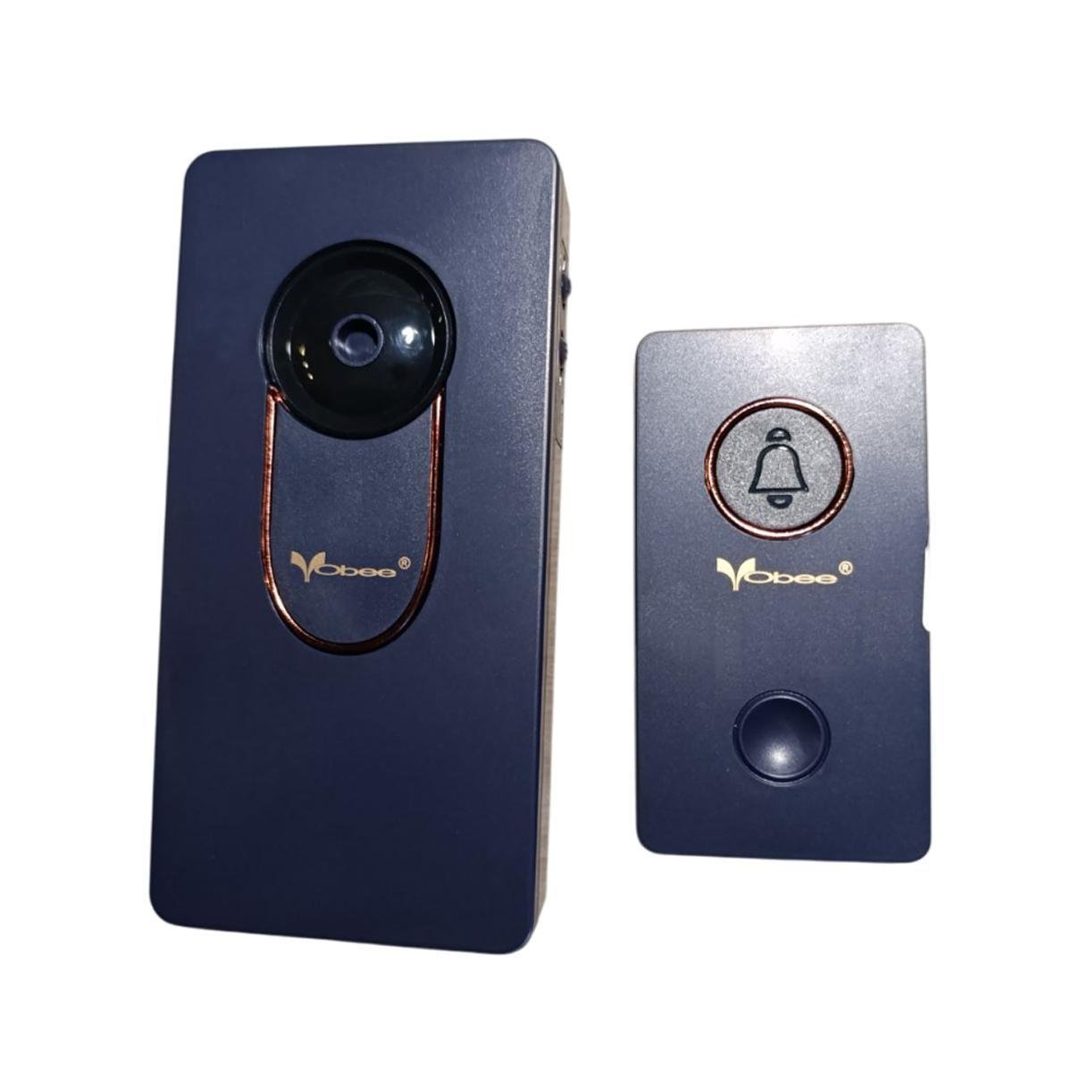 Дзвінок дверний бездротовий Obee VV8 WL-641 на батарейках Dark Blue/Gold (200278) - фото 2 Дзвінок дверний бездротовий Obee VV8 WL-641 на батарейках Dark Blue/Gold (200278) - фото 2