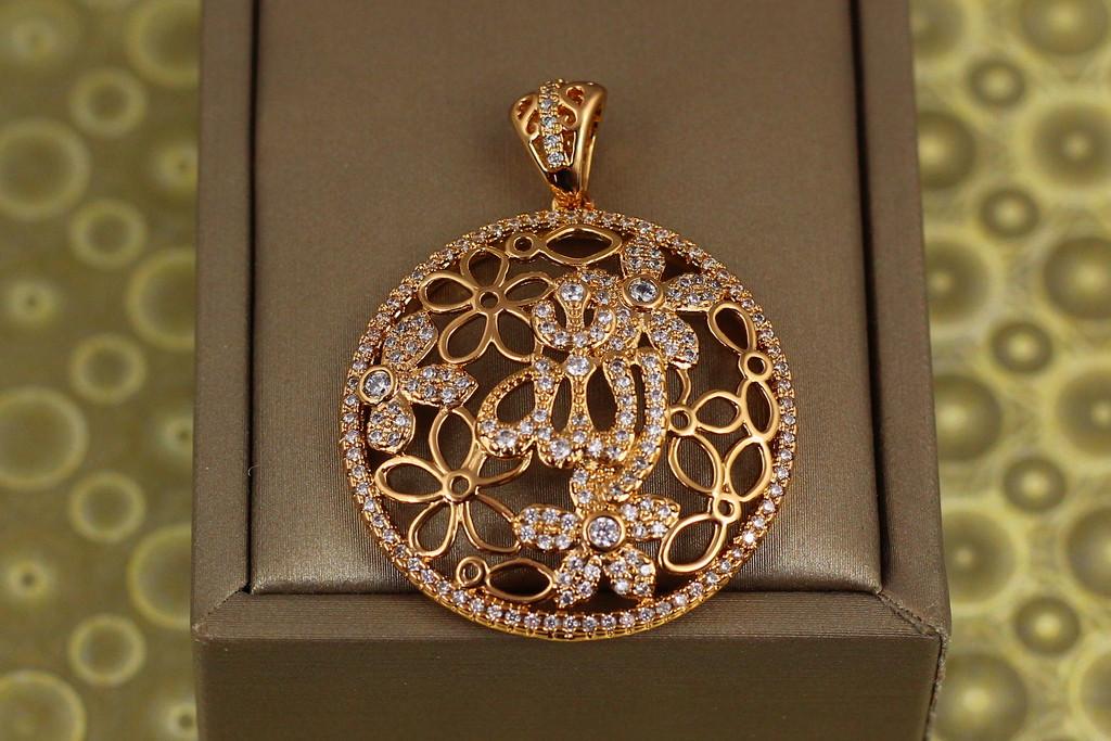 Кулон Xuping Jewelry Цветы Ислама 3,2 см Золотистый