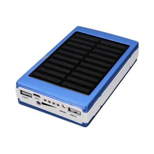 Повербанк Camping lamp solar с солнечной панелью и LED фонарем на 36000 mAh Синий (21-14-11355.1) - фото 1