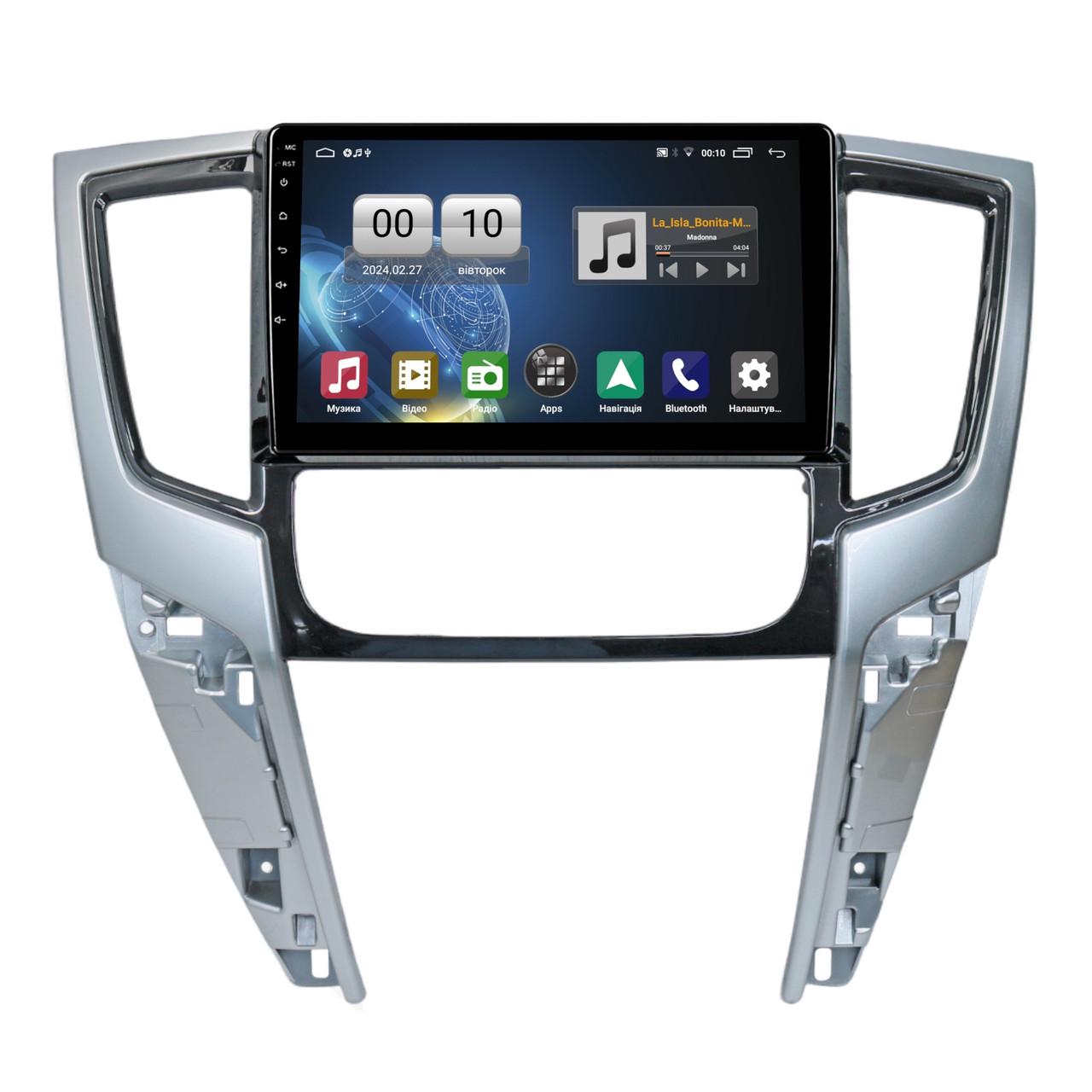 Автомагнітола штатна QIV Q1 для Mitsubishi L200 5 Triton 2018-2020 F2 9" (Q46139)
