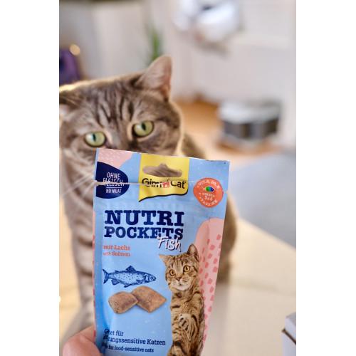 Ласощі для котів GimCat Nutri Pockets Fish лосось 60 г - фото 6