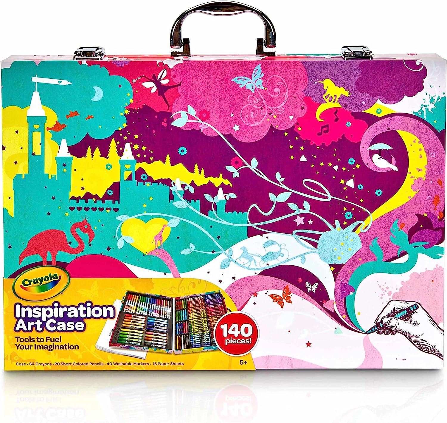 Набор для рисования Crayola Inspiration Art Case 140 шт. Pink (12088993) - фото 2