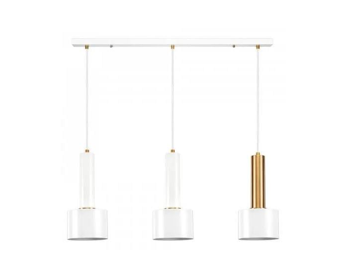 Підвісний світильник Tube line BARREL LED 3L Білий/Золотий (PL-T0006-3-2C/G-WHITE) - фото 1 Підвісний світильник Tube line BARREL LED 3L Білий/Золотий (PL-T0006-3-2C/G-WHITE) - фото 1