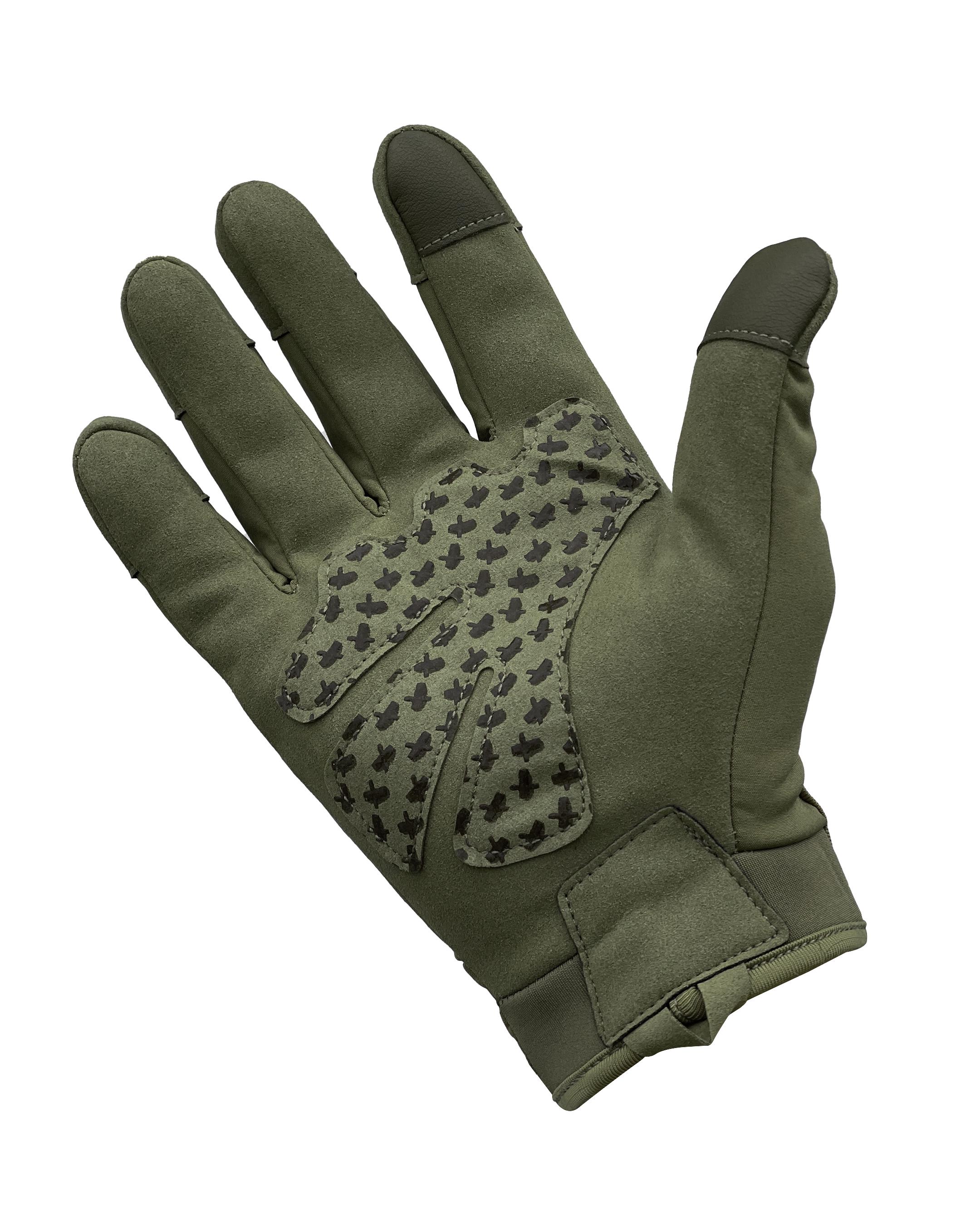 Перчатки военные мужские с защитной вставкой XL Олива (RUK-7.3.XL) - фото 2