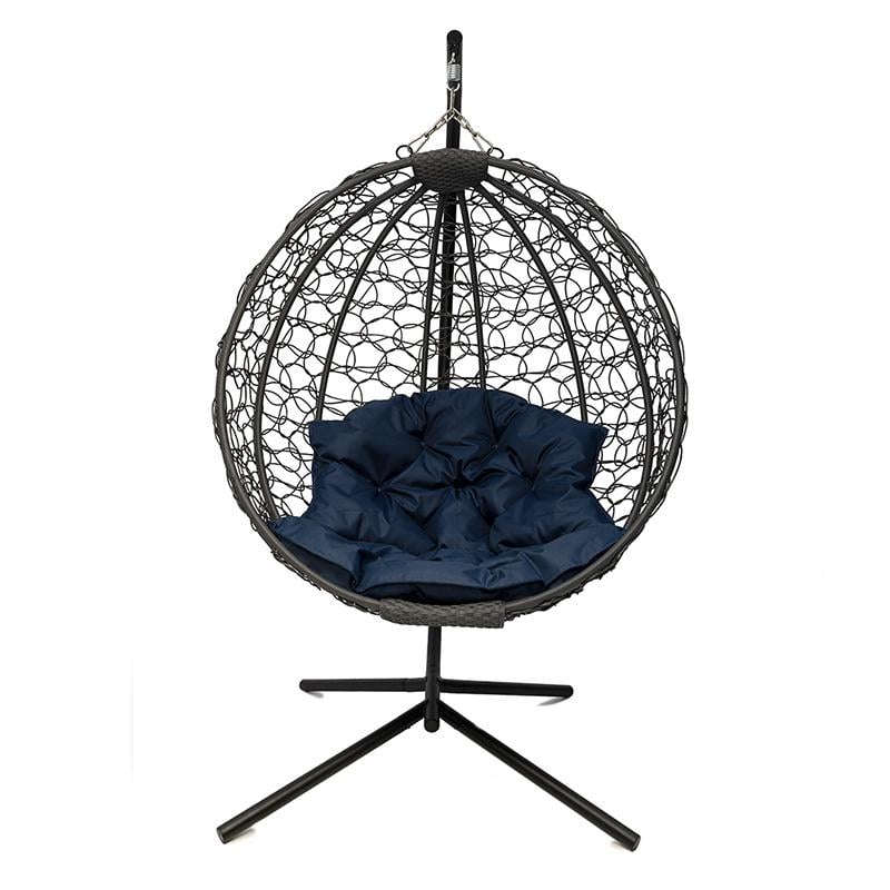 Підвісне крісло-кокон Gloria Kospa з опорою 150 кг Чорний (1402)