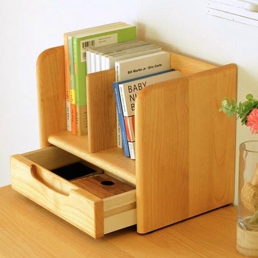 Полка книжная настольная из дерева Шанли Карри (КПА-014203)