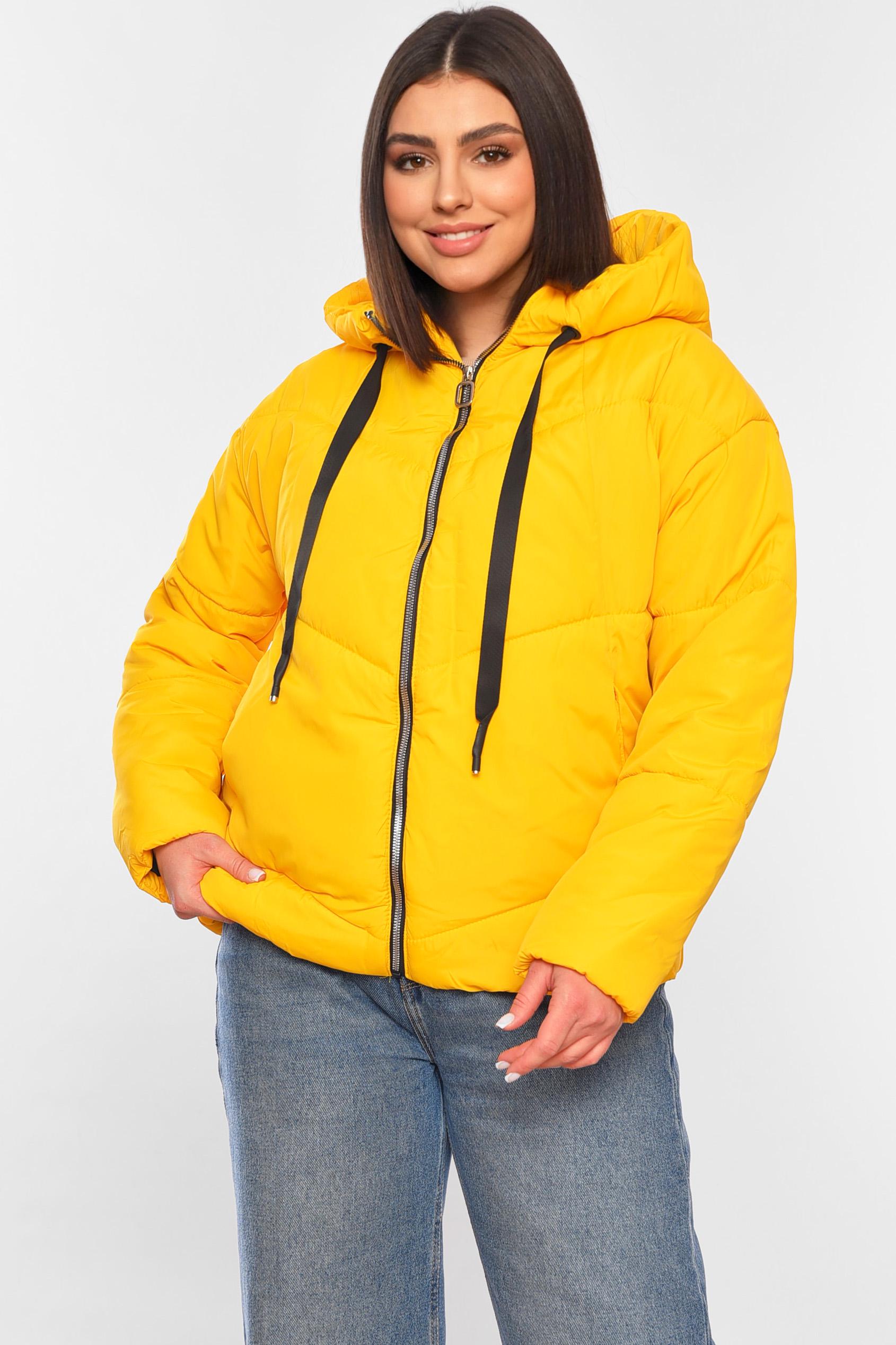 Куртка женская демисезонная р. 42 Желтый (197806) Куртка женская демисезонная р. 42 Желтый (197806)