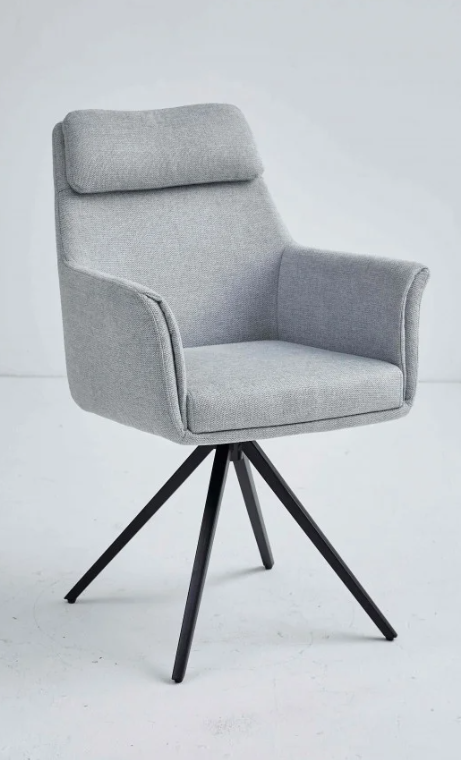 Кухонний стілець Adrian з обертом 180° Світло-сірий (32736075)