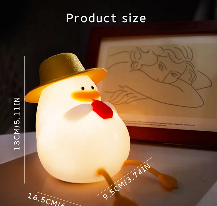 Нічник дитячий Качка силіконовий Білий (L-1921) - фото 10 Нічник дитячий Качка силіконовий Білий (L-1921) - фото 10