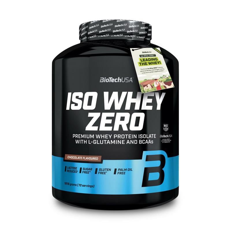 Изолят сывороточный BioTech Iso Whey Zero 1,81 кг Шоколад