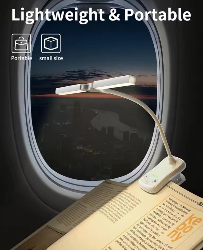 Лампа для читання книг BOOK LIGHT 14 LED з акумулятором Білий (00001) - фото 3