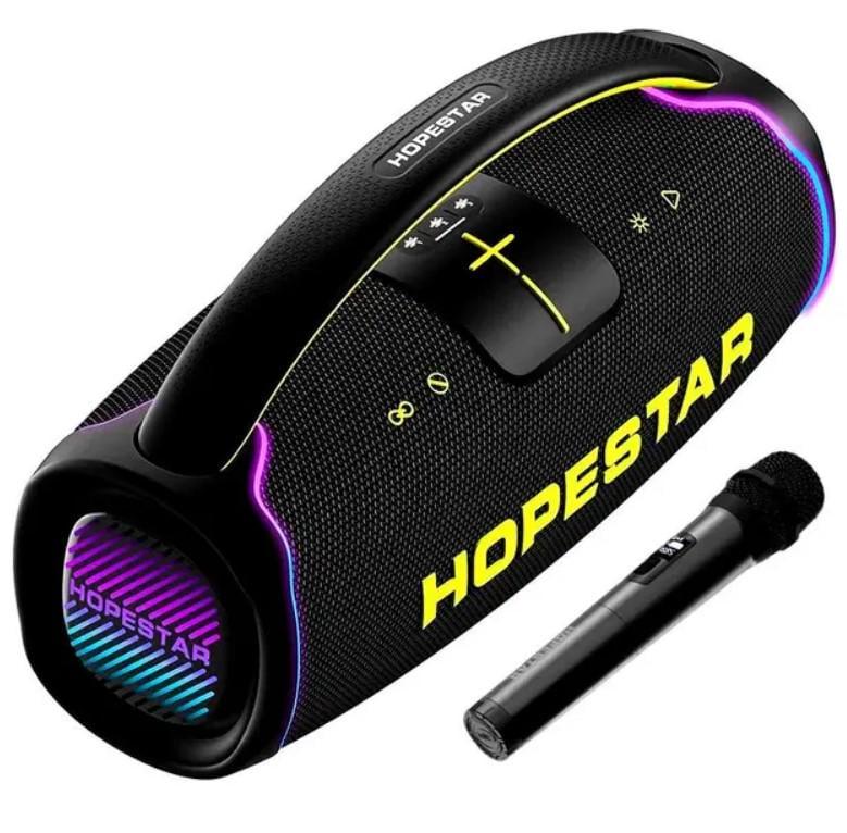 Колонка беспроводная HOPESTAR A65 Bluetooth с микрофоном 300 Вт Черный (2390000016)