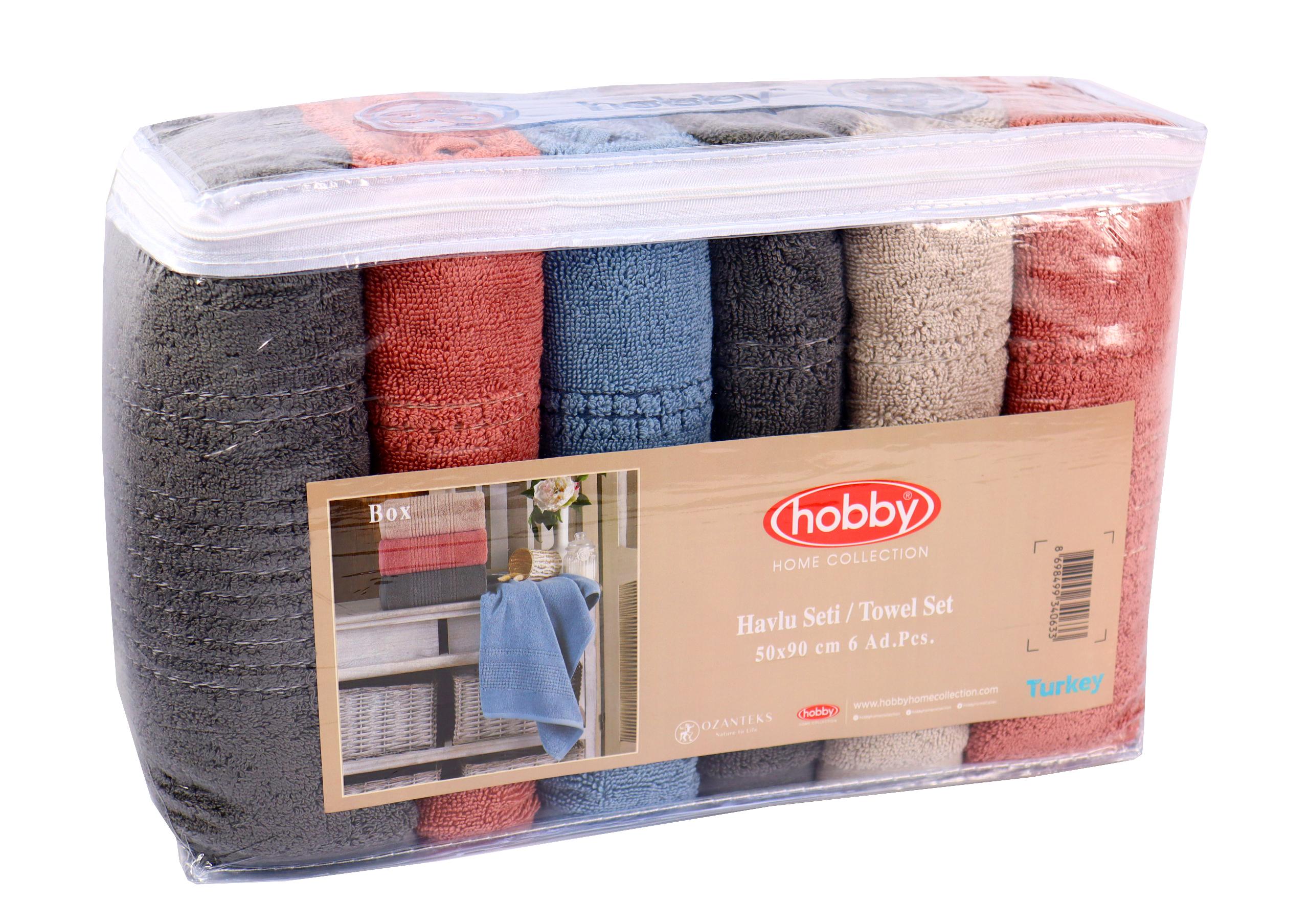 Набор полотенец Box 50х90 см 600 г/м2 6 шт. (8698499340633) - фото 8 Набор полотенец Box 50х90 см 600 г/м2 6 шт. (8698499340633) - фото 8