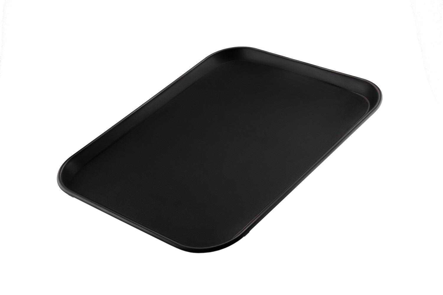Поднос антислип One Chef прямоугольный АВС пластик 45,5х35,5х2,5 см Черный - фото 1 Поднос антислип One Chef прямоугольный АВС пластик 45,5х35,5х2,5 см Черный - фото 1