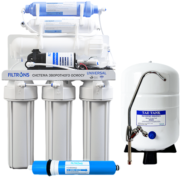 Фільтр зворотного осмосу з насосом Filtrons Universal 6 PUMP (3333)