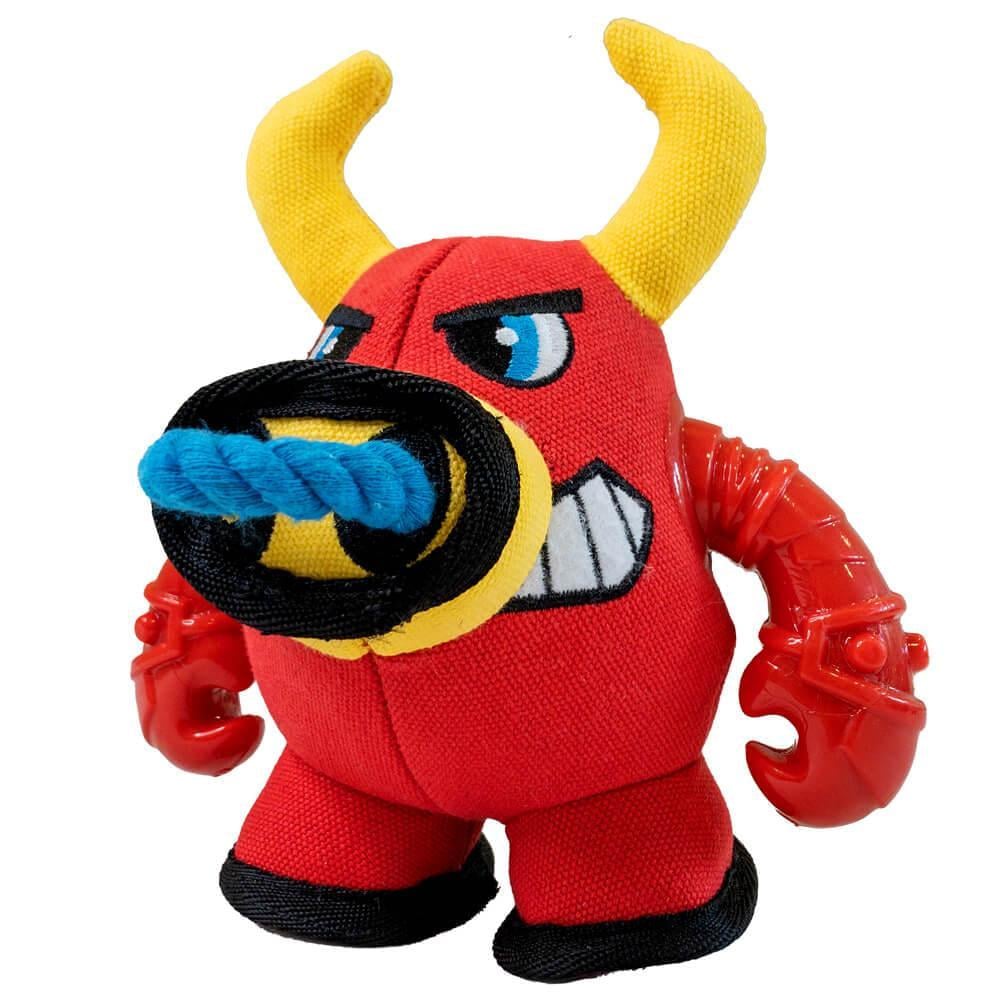 Игрушка для собак Croci Warriors Bull Бычок с пищалкой 18х12х12 см