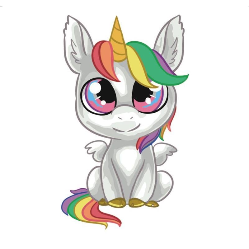 Картина по номерам Strateg Маленький пони 30x30 см (ES007)