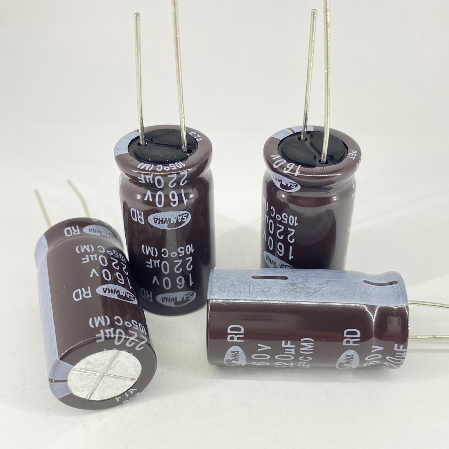 Електролітичні конденсатори Samwha 220 мкф 160V 16x31 мм 105 °C (5427)