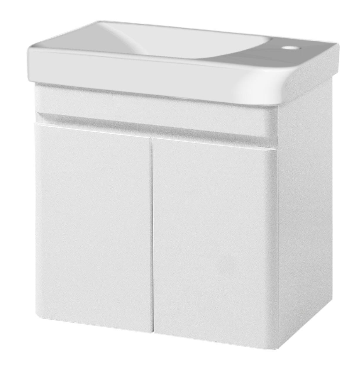 Тумба ЮВВИС VIVACE ТП-1 Д с умывальником VIVACE mini 55 см Белый (UVV026)