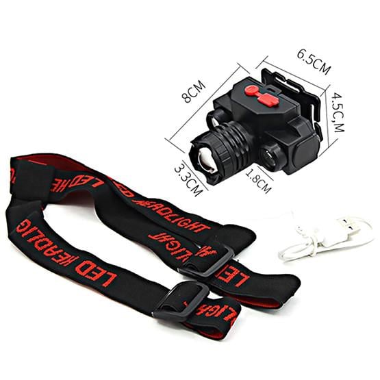 Фонарь налобный BL-1805UV USB/с оптическим зумом/ультрафиолетовый свет (1959725594) - фото 3