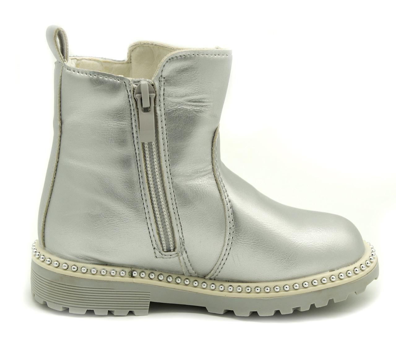 Ботинки демисезонные для девочки Lilin CL2-8 р. 23/15 см Серебристый (1492312905) - фото 3