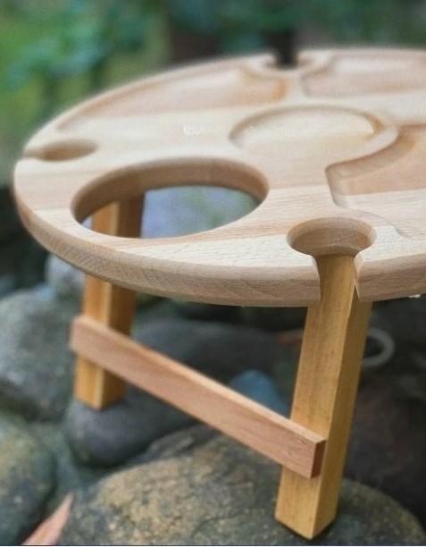 Столик винный бук 35х35х17 см (010ст) - фото 2 Столик винный бук 35х35х17 см (010ст) - фото 2