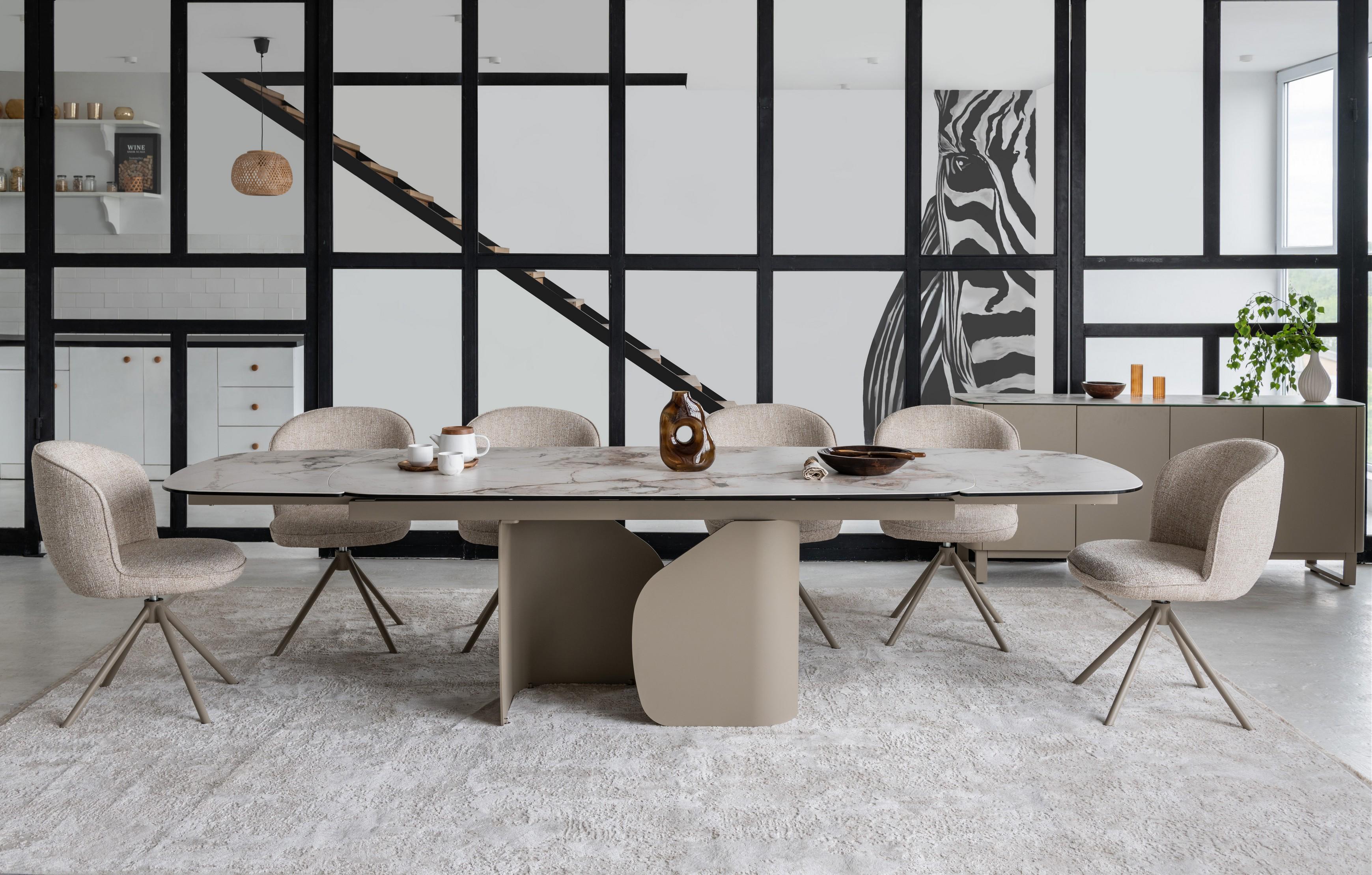 Обідній стіл розсувний Vetro Mebel Крістіано 2000/3000х1000x760 мм Аврора голд/Бежевий (TML-1300) - фото 5 Обідній стіл розсувний Vetro Mebel Крістіано 2000/3000х1000x760 мм Аврора голд/Бежевий (TML-1300) - фото 5