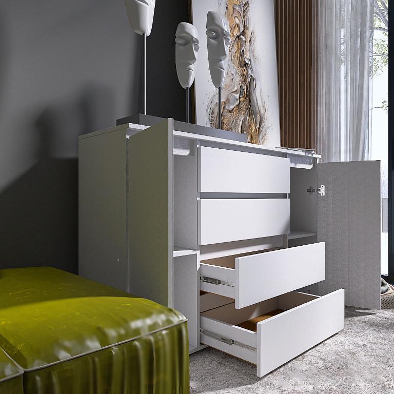 Спальня дитяча Еверест Лайт-4 Білий (ЕВ20812.01) - фото 3 Спальня дитяча Еверест Лайт-4 Білий (ЕВ20812.01) - фото 3