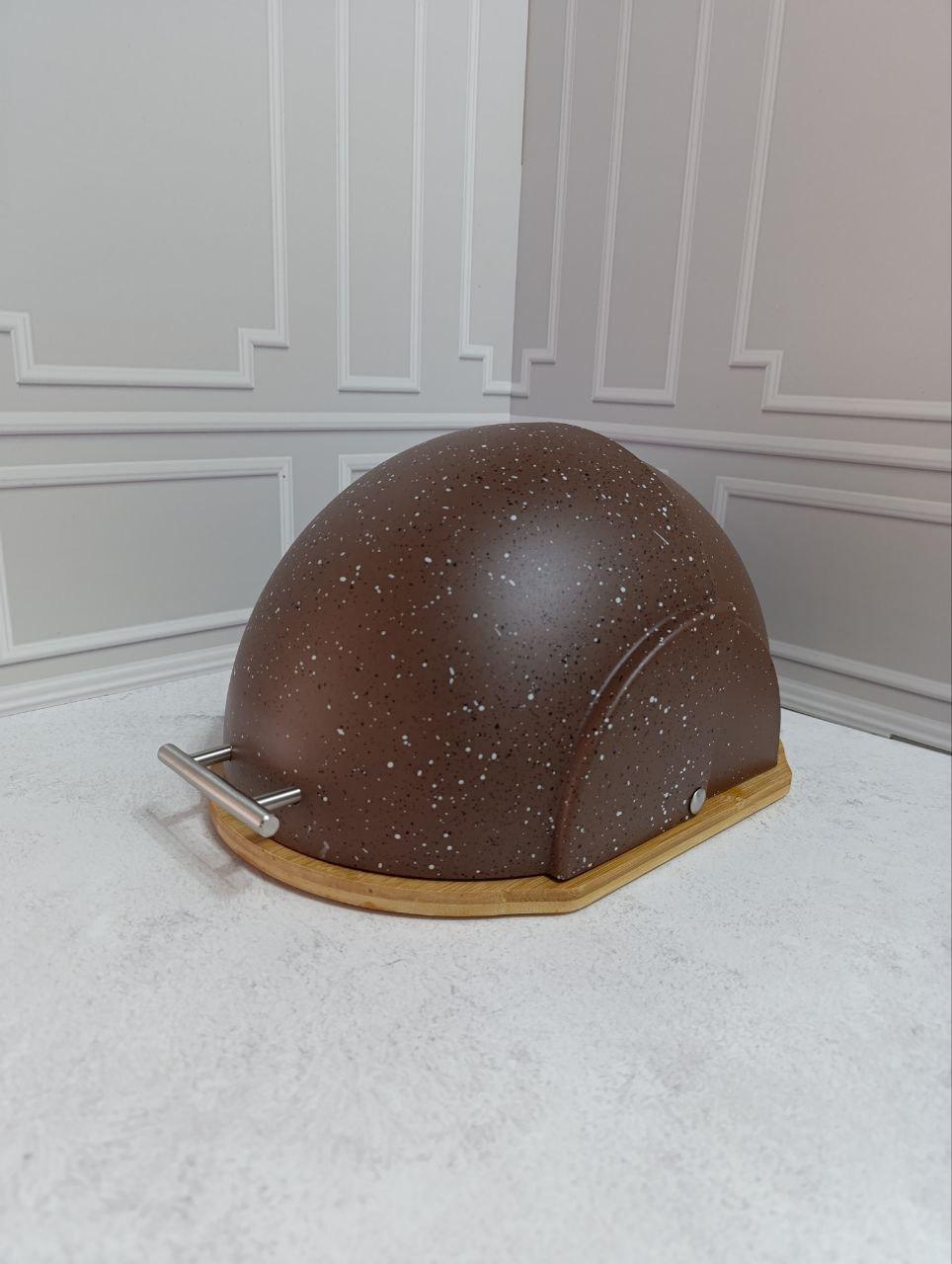 Хлебница A-PLUS 1815 с бамбуковым основанием 37х26,5х19 см Коричневый (1815)