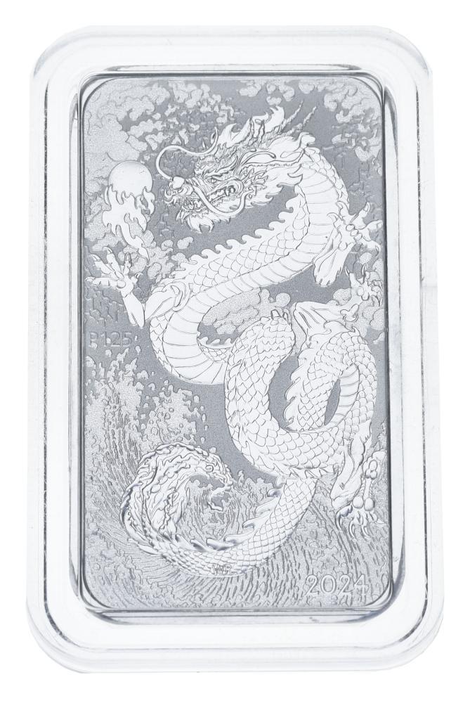 Коллекционная монета Австралия 1 доллар 2024 серебро UNC Восточный календарь Год Дракона прямоугольная 31,1 г (М20784) Коллекционная монета Австралия 1 доллар 2024 серебро UNC Восточный календарь Год Дракона прямоугольная 31,1 г (М20784)
